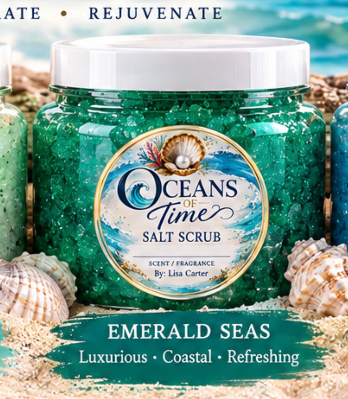 Emerald Seas salt scrub 8oz